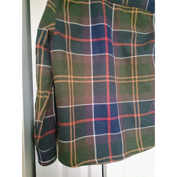 Barbour Plaid Flannel Shaket Quilted Lined Overshirt old money gorpcore outdoors - Picture 8 of 13